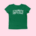 Retro Checkered St Patrick's Day Coquette Baby Tee, Lucky Shirt, St Patty's Day Varsity Shirt, Shamrock Shirt, St Patrick...