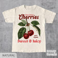 Retro Cherries Commercial Graphic Shirt, Vintage Cherry T-Shirt, Unisex Cotton Tee, y2k Style T Shirt, Cool Gift For Him...
