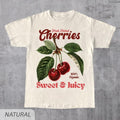 Retro Cherries Coquette Commercial Graphic Shirt, Vintage Cherry T-Shirt, Unisex Y2K Cotton Tee, Cool Gift , Global...