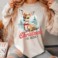 Retro Christmas Reindeer Sweatshirt, Nostalgic Vintage Style Christmas Shirt, Retro Reindeer Sweater, 1950s Holiday...