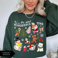 Retro Christmas Sweatshirt, It's the Most Wonderful Time, Women's Christmas Vintage Shirt, Trendy Holiday Sweatshirt,...