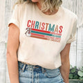 Retro Christmas T-shirt, Santa Claus, Christmas Lights, Hot Chocolate, Merry Christmas, Happy Christmas, Christmas Gift,...