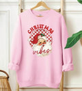 Retro Pink Santa Santa Cotton Long Sleeve T-Shirts, Hoodie, Sweatshirt