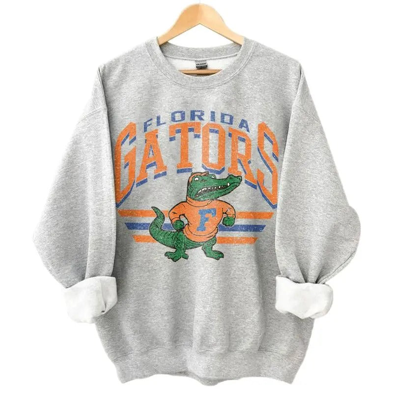 Retro College Football Mascot Crewneck Sweatshirt Classic Menswear Tops Cotton Sweaters T-Shirts, Hoodie | GrindPrints.com