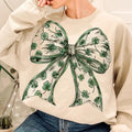Retro Coquette St Patrick's Day Tshirt Sweatshirt Hoodie, Lucky Shamrock Shirt, Lucky Charm, Irish Shirt, Unisex Sweater...