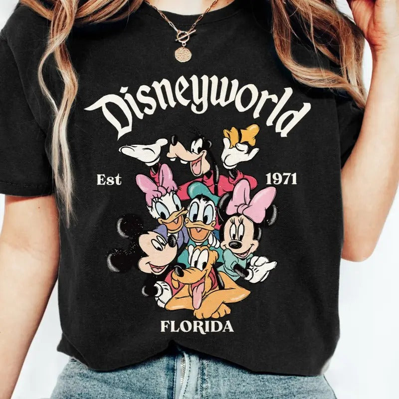 Retro DN World Florida Shirt, DN World Est 1971 Shirt, DN Vacation Shirt, MK Mouse And Friends Shirt, Retro DN Shirt,...