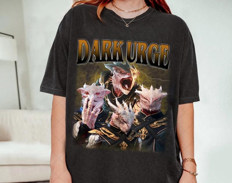 Retro Dark Urge Baldurs Gate 3 Shirt Dark Urge Retro Shirt Baldurs Gate 3 Gamer Shirt Cotton Fabric T-Shirts, Hoodie, Sweatshirt