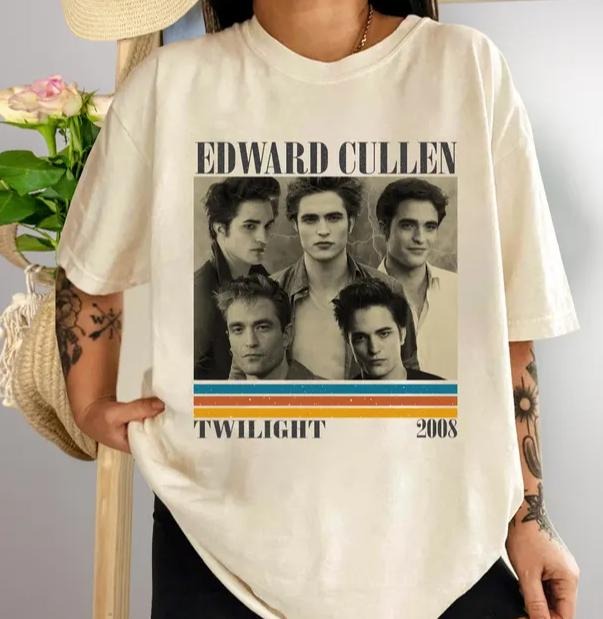 Retro Edward Cullen Shirt,  Edward Cullen Merch, Vintage Shirt, Edward Cullen Sweater Hoodie, Sweatshirt | GrindPrints.com