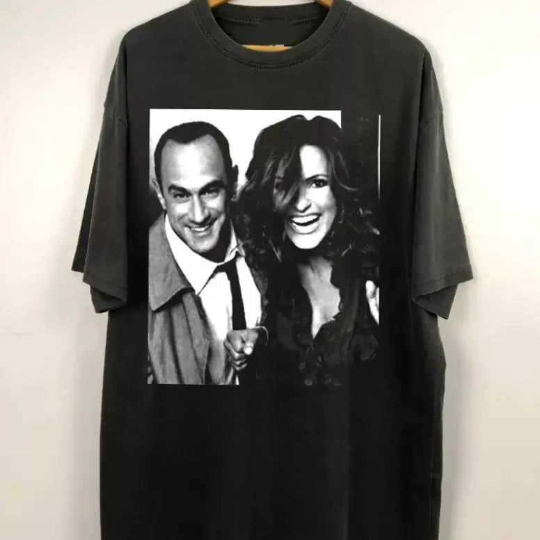 Retro Elliot Stabler And Olivia Benson T-Shirt, Law And Order Shirt, Elliot And Hoodie, Sweatshirt | GrindPrints.com