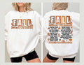 Retro Fall Tour Two Sides Shirts, Fall Vibes 2-Sides Sweatshirt, Autumn Leaves Pumpkin Hoodies,Pumpkin Gardening TShirt,...