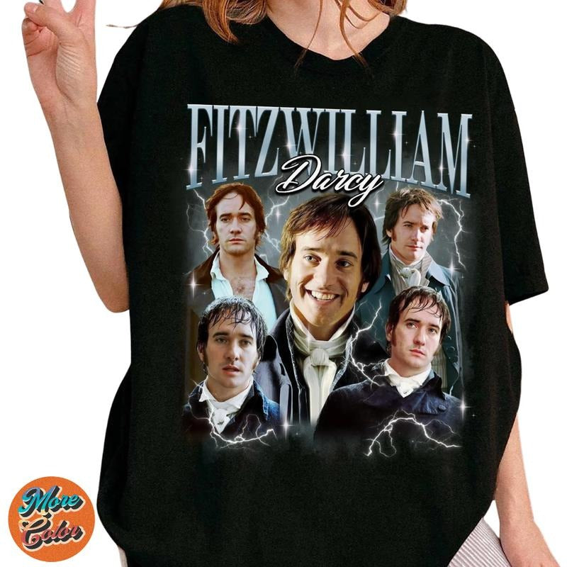 Retro Fitzwilliam Darcy Shirt, Pride and Prejudice Shirts, Cotton Unisex T-Shirt, Crew Neck, Size S- 3XL, Menswear Top,...