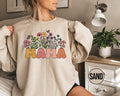 Retro Floral Mama Sweatshirt, Wildflowers Mother Hoodie, Floral Mom Outfit, New Mom Clothes, Pregnancy Announcement Gift,...