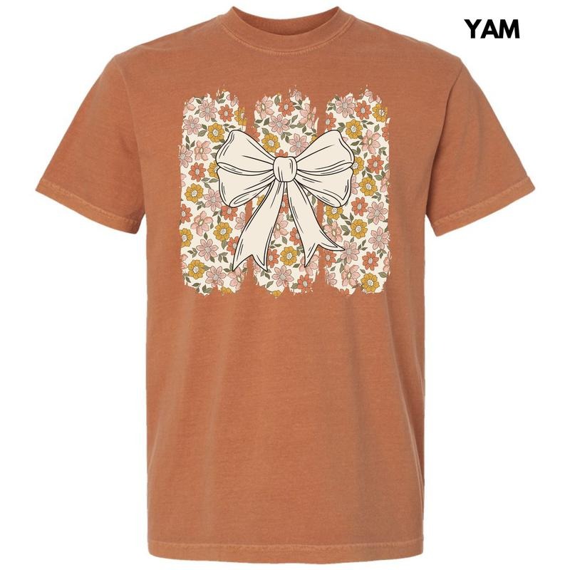 Retro Flower Bow Colors T-Shirt 'NLB' Hoodie, Sweatshirt | GrindPrints.com