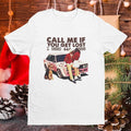 Retro Funny Call Me If You Get Lost Graphic Short Sleeve Crewneck Unisex T-Shirt, Vintage 90s Inspired Custom Tee, Tyler...