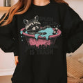 Retro Funny Racoon Funny Meme Shirt, Raccoon Gifts Unisex Sweater - T-shirt Hoodie, Sweatshirt | GrindPrints.com