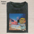 Retro Funny Vintage Graphic Tee, Chill Guy America T-Shirt, Unisex Meme Cringe Funny Dumb Shirt, Menswear Womenswear...