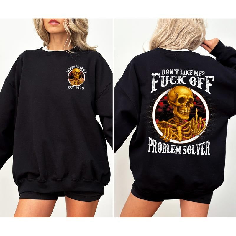 Retro Gen X Custom Year Sweatshirt, Customize Proud Gen X Sweatshirt Raised On Hose Water And Neglect T-shirt, Vintage...