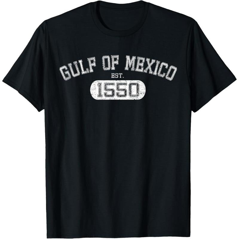 Retro Gulf of Mexico Est 1550 Mexican Flag for Men Women T-Shirt made in usa Hoodie, Sweatshirt | GrindPrints.com