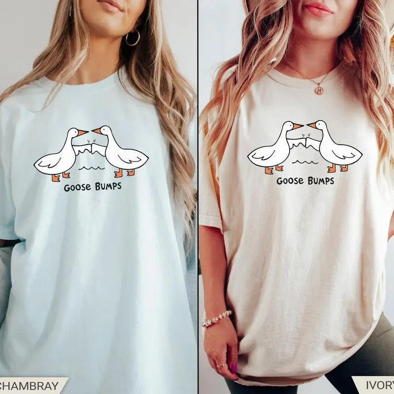 Retro Halloween Shirt, Vintage Halloween Costume, Silly Goose, Goose Bumps Shirt, Goose Shirt, Silly Goose Shirt...