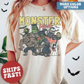 Retro Halloween Shirt Vintage Halloween Costume Ghost Monster Fall Season T-Shirts, Hoodie, Sweatshirt