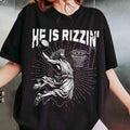 Retro He Is Rizzin' Shirt, Funny Jesus Shirt, Humor Easter Shirt, Christian Easter Shirt, Easter Gift, Jesus Playing...