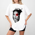 Retro Jhene Nay Red Star Big Face Style Rap Tee Shirt Cotton Streetwear Hoodie, Sweatshirt | GrindPrints.com