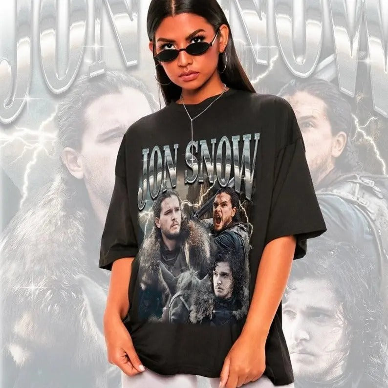 Retro Jon Snow Shirt -jon snow tshirt,jon snow t shirt,jon snow t-shirt Hoodie, Sweatshirt | GrindPrints.com