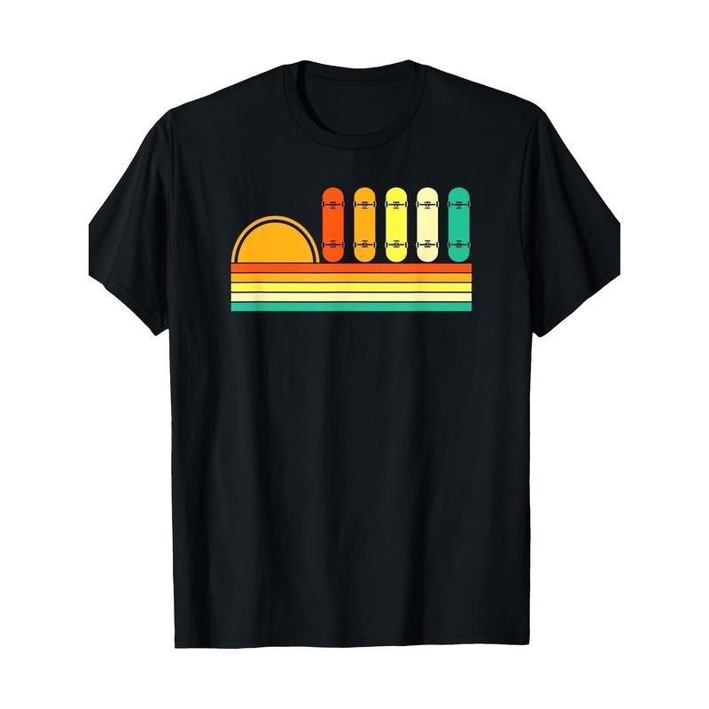 Retro Love Skateboard T-shirt 100% cotton T-shirt Made in USA Hoodie, Sweatshirt | GrindPrints.com