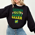 Retro Lucky Charm St Patrick's Pregnancy Maternity Shirt Sweatshirt Hoodie, Growing Our Lucky Charm Pregnancy...