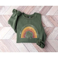 Retro Lucky Shamrock Rainbow Tshirt Sweatshirt Hoodie, St Patrick Day Sweatshirt, Lucky Shamrock, Irish Day Rainbow,...