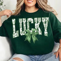 Retro Lucky St Patrick's Day Coquette T-Shirt, Sweatshirt, Hoodie, St Patricks day Shirt, Lucky Shirt, St Patrick, St...