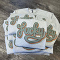 Retro Lucky Sweatshirt - Lucky Tee Hoodie | GrindPrints.com