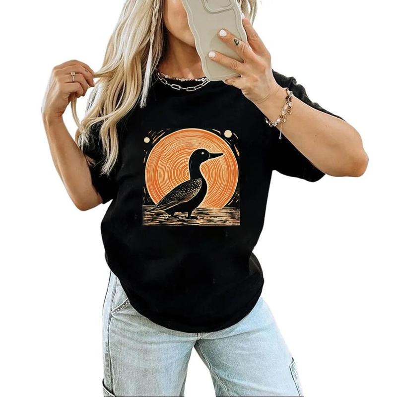 Retro Mallard Duck Hunting Apparel Cute Unisex Hoodie T-shirt Sweatshirt Hunters Cotton Womenswear | GrindPrints.com