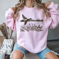 Retro Mallard Ducks Fall Sweatshirt, 90s Waterfowl Duck Outfit, Vintage Duck Shirt, Animal Lover Shirt, Vintage Fall...