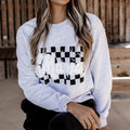 Retro Mama Sweatshirt, Checkered Mama Sweatshirt, Mothers Day Shirt, Cool Mom Clubs Sweater, First Mothers Day Shirt,...