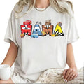 Retro McQueen Cars Shirt | Cars Movie Mama T-Shirt, Cars Movie Dada Shirt | Lightning McQueen Shirt | Piston Cup Champion...