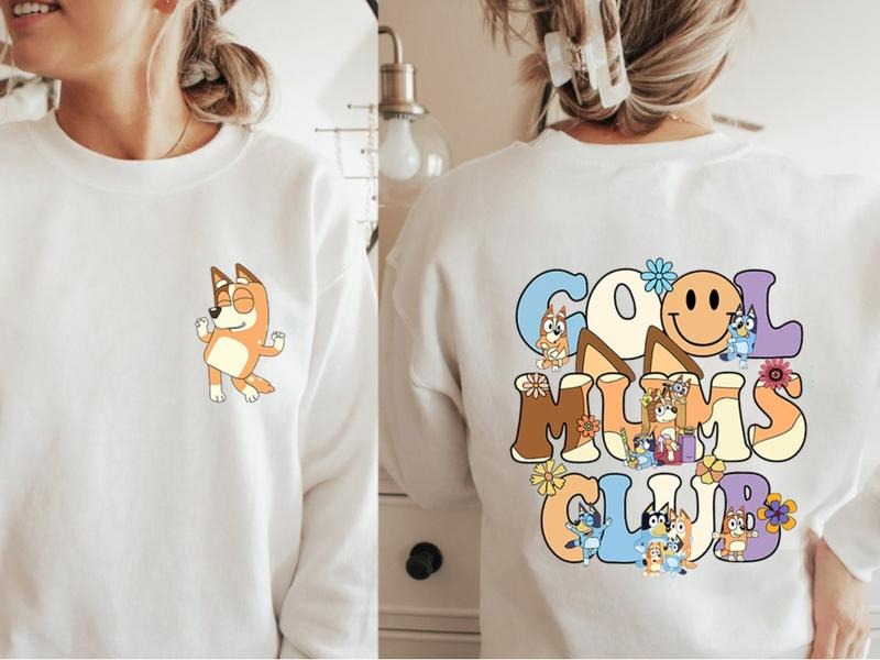 Retro Mom Blueyyy Shirt, Blueyy Mom Life Sweatshirt, Funny Mom T- Shirt, Mother Day BBlueyy Shirt Hoodie | GrindPrints.com