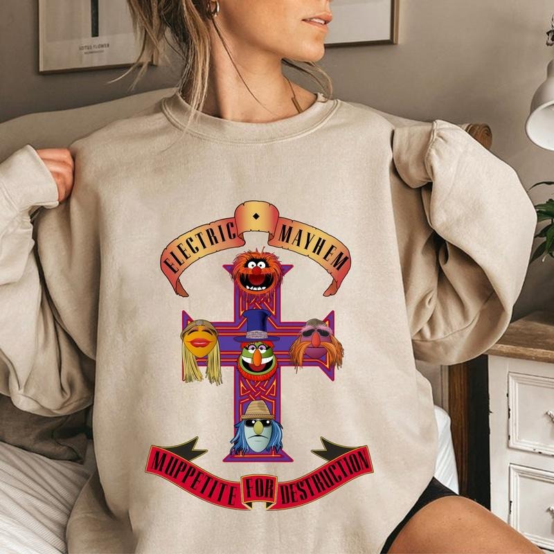 Retro Muppets Mayheem Shirt, Electric Mayheem Tee Shirt, Muppetite For Destruction Sweatshirt, Muppets Lovers T-shirt Hoodie