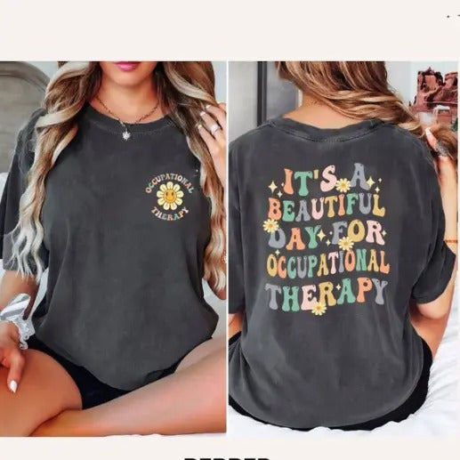 Retro Occupational Therapy Shirt, Cute OT Shirt, Special Education Shirt, Funny Therapist Shirt, Aesthetic Therapy Shirt...