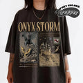 Retro Onyx Storm Basgiath War College Unisex Cotton T-Shirt | Fourth Wing Series Shirt | Dragon Rider | Bookish Tee Gift...