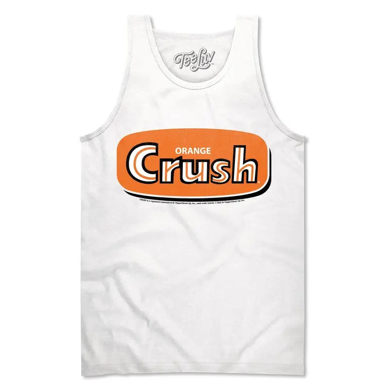 Retro Orange Crush Logo Tank Top - White T-Shirts, Hoodie, Sweatshirt | GrindPrints.com