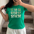 Retro Patricks_ Coquette Shirt, Shamrock St Patrick's Day Baby Tee, Y2K 2000's Style, Streetwear Style Hoodie, Sweatshirt