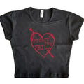 Retro Pierce The Veil Baby Tee, Y2k Top Women Streetwear, Gothic Emo Girl, Scene Clothing 2000s, Casual Cotton Short...