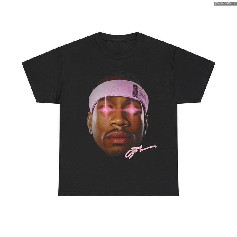 Retro Pink Laser #Allen #Iverson Inspired Vintage Heavy Cotton Basketball Sreetwear 90s Styled Global Trending Outfits T-Shirts, Hoodie, Sweatshirt