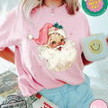 Retro Pink Santa Shirt Pink Matching Vintage Santa Claus T-Shirts, Hoodie, Sweatshirt