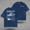 Retro Porsche 993 GT2 Car Tee - Mineral Wash T-Shirt for Car Lovers, Car Enthusiast Shirt, Car Clothing, Unisex, Vintage...