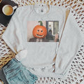 Retro Pumpkin Head Sweatshirt, 90s Halloween Shirt, Funny Pumpkin Hoodie, Funny Halloween Sweater, Spooky Season...