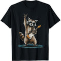 Retro Raccoon Rock Music With Guitar Gift Men Kids Women T-Shirt made in us Hoodie, Sweatshirt | GrindPrints.com