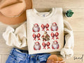 Retro Santa Claus Sweatshirt, Vintage Santa Sweatshirt, Retro Christmas Santa, Holiday Clothing Women, Coquette Christmas...