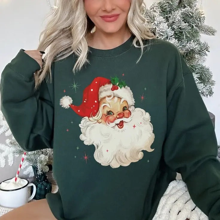 Retro Santa Vintage Santa Claus Festive Shirt Classic Ugly Xmas T-Shirts, Hoodie, Sweatshirt